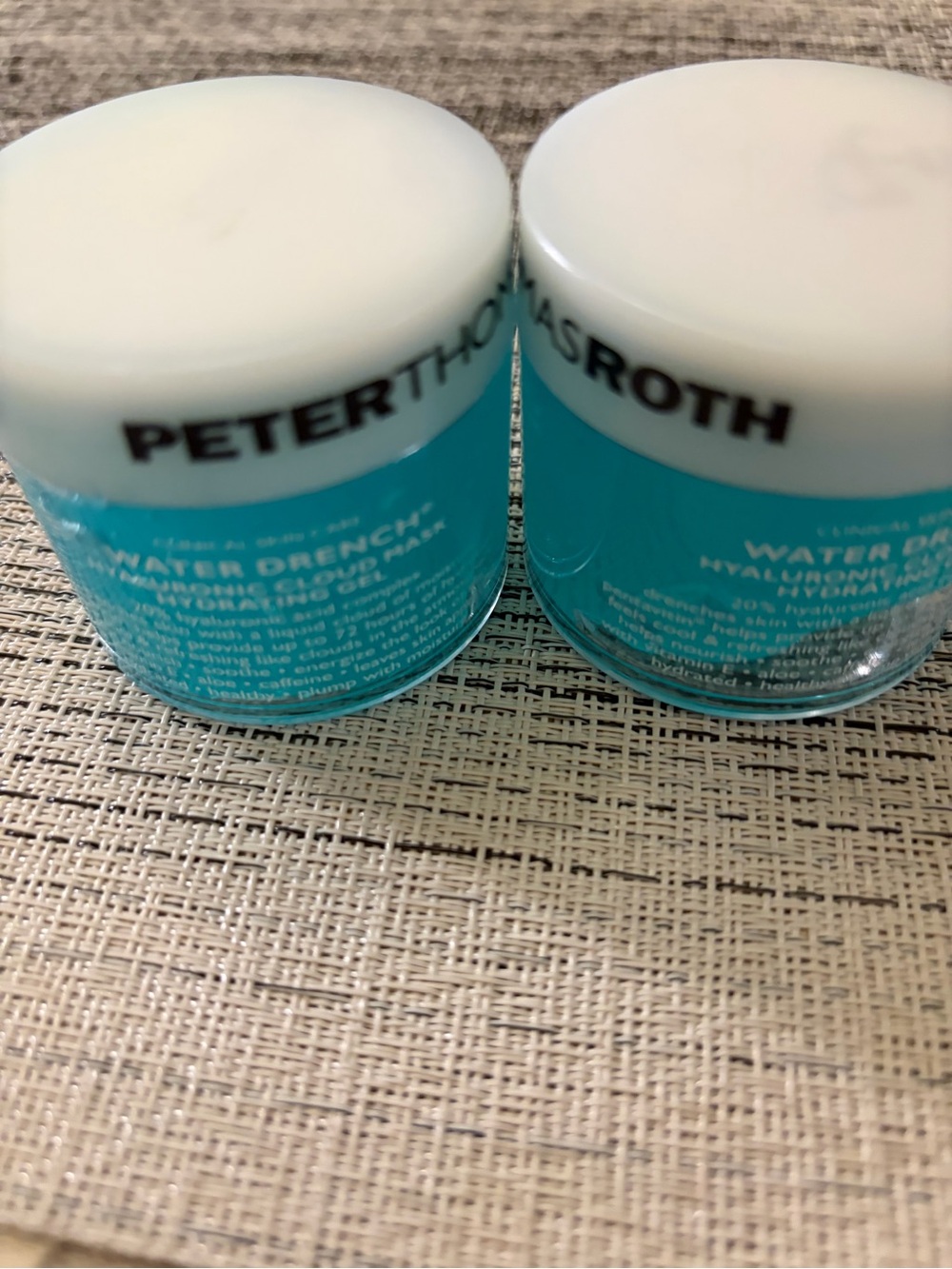 Peter Thomas Roth water drench hyaluronic cloud mask lot of 2, 1.7 oz each